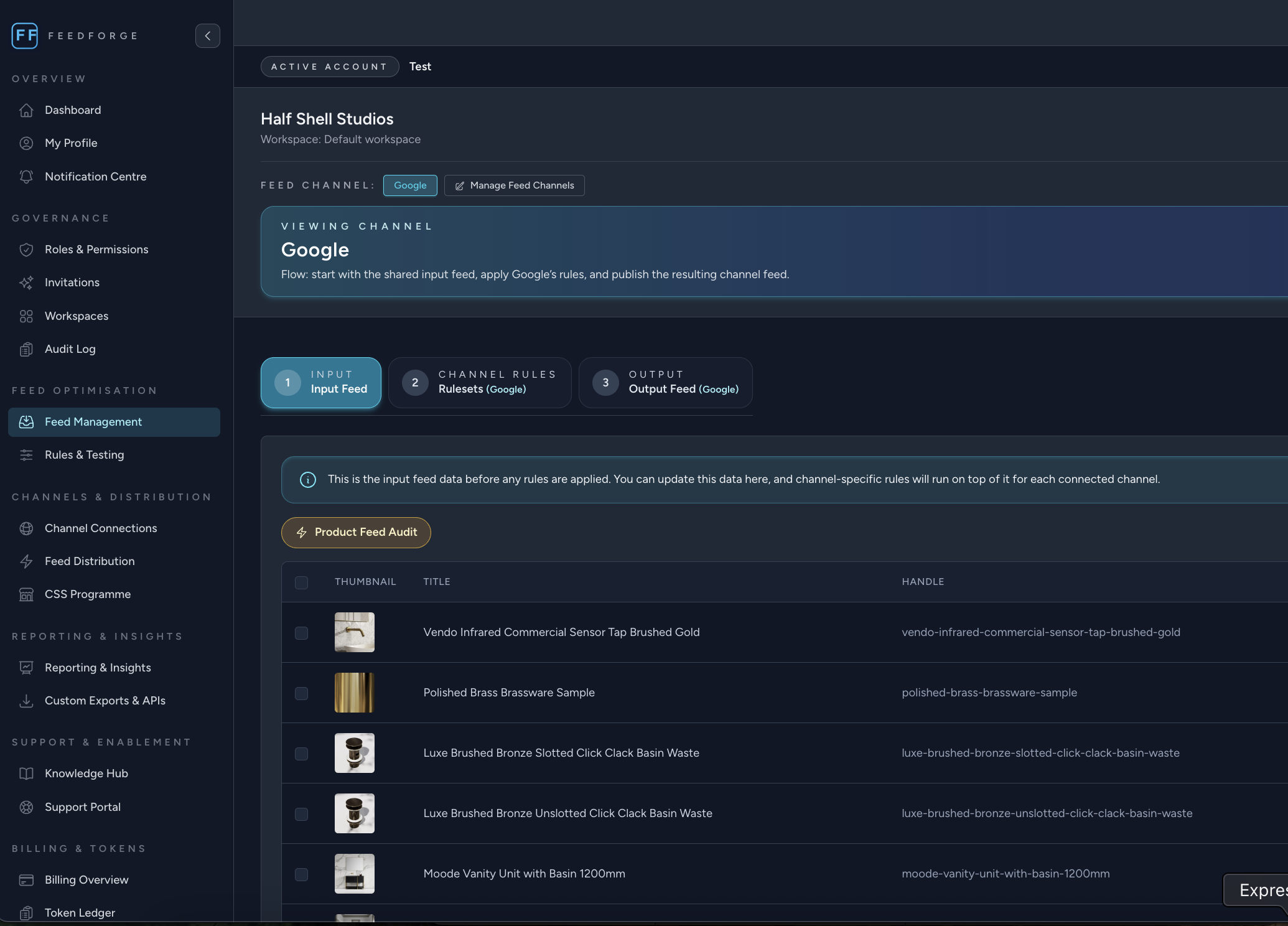 Feedforge orchestration platform